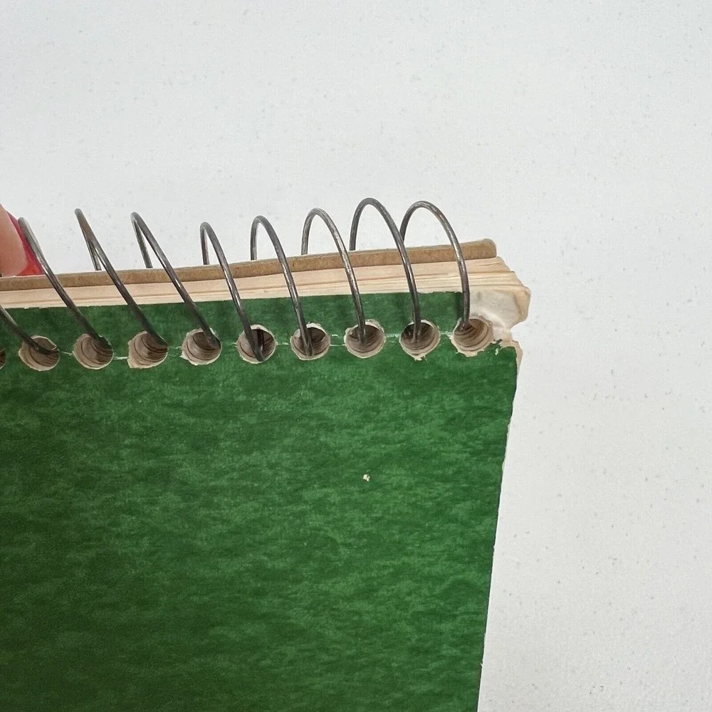 Mead 8x10.5 3 Subject Notebook The Left Writer Vintage 1988 05602 Green